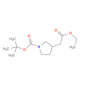 3-PYRROLIDINEACETIC ACID, 1-[(1,1-DIMETHYLETHOXY)CARBONYL]-, ETHYL ESTER