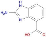 1H-Benzimidazole-4-carboxylic  acid,  2-amino-  (9CI)
