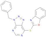1,3-benzoxazol-2-yl 3-benzyl-3H-[1,2,3]triazolo[4,5-d]pyrimidin-7-yl sulfide