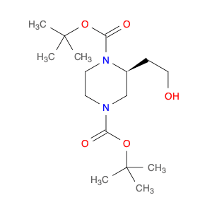 (S)-di-tert-Butyl 2-(2-hydroxyethyl)piperazine-1,4-dicarboxylate