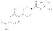 6-(4-(tert-Butoxycarbonyl)piperazin-1-yl)-5-chloronicotinic acid