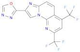 8-(1,3,4-OXADIAZOL-2-YL)-2,4-BIS(TRIFLUOROMETHYL)IMIDAZO[1,2-A][1,8]NAPHTHYRIDINE