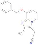 2-Methyl-8-(phenylmethoxy)imidazo[1,2-a]pyridine-3-acetonitrile