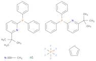 Acetonitrilebis[2-diphenylphosphino-6-t-butylpyridine]cyclopentadienylruthenium(II) hexafluorophos…