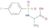 2-([(4-Fluorophenyl)sulfonyl]amino)propanoic acid