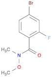4-BROMO-2-FLUORO-N-METHOXY-N-METHYLBENZAMIDE