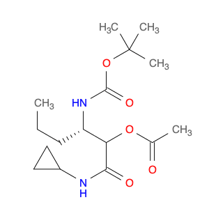 CarbaMic acid, [(1S)-1-[1-(acetyloxy)-2-(cyclopropylaMino)-2-oxoethyl]butyl]-, 1,1-diMethylethyl e…