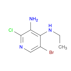 5-broMo-2-chloro-N-ethylpyridine-3,4-diaMine