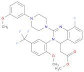 4-Quinazolineacetic acid, 8-fluoro-3,4-dihydro-2-[4-(3-methoxyphenyl)-1-piperazinyl]-3-[2-methoxy-…