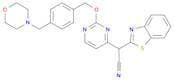 (1,3-Benzothiazol-2-yl)[2-[[4-[(morpholin-4-yl)methyl]benzyl]oxy]pyrimidin-4-yl]acetonitrile