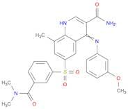6-[[3-[(Dimethylamino)carbonyl]phenyl]sulfonyl]-4-[(3-methoxyphenyl)amino]-8-methyl-3-quinolinecar…