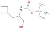 tert-Butyl 1-cyclobutyl-3-hydroxypropan-2-ylcarbamate