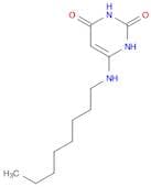2,4(1H,3H)-Pyrimidinedione, 6-(octylamino)-