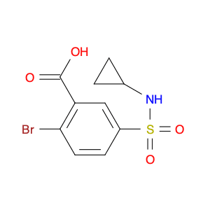 2-Bromo-5-(N-cyclopropylsulfamoyl)benzoic acid