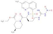 (2R,4R)-1-[(2S)-5-[[Imino(nitroamino)methyl]amino]-2-[[(3-methyl-8-quinolinyl)sulfonyl]amino]-1-ox…