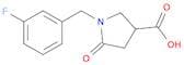 1-(3-fluorobenzyl)-5-oxopyrrolidine-3-carboxylic acid
