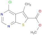 Thieno[2,​3-​d]​pyrimidine-​6-​carboxylic acid, 4-​chloro-​5-​methyl-​, methyl ester