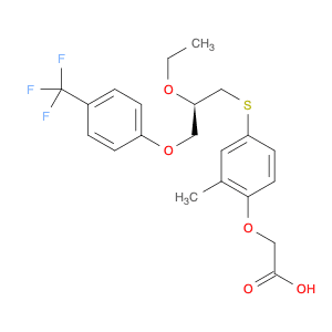 2-[4-[[(2R)-2-Ethoxy-3-[4-(trifluoromethyl)phenoxy]propyl]thio]-2-methylphenoxy]acetic acid