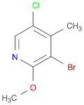 3-Bromo-5-chloro-2-methoxy-4-methylpyridine