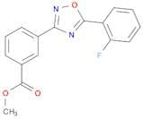 Benzoic acid, 3-[5-(2-fluorophenyl)-1,2,4-oxadiazol-3-yl]-, Methyl ester