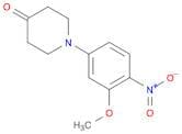 1-(3-methoxy-4-nitrophenyl)piperidin-4-one