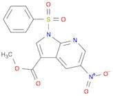 1H-PYRROLO[2,3-B]PYRIDINE-3-CARBOXYLIC ACID, 5-NITRO-1-(PHENYLSULFONYL)-, METHYL ESTER