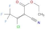ethyl (2E)-3-chloro-2-cyano-4,4,4-trifluorobut-2-
enoate