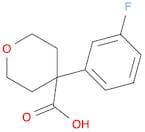 4-(3-Fluorophenyl);tetrahydro-2H-pyran-4-carboxylic acid