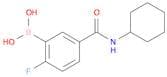 5-(Cyclohexylcarbamoyl)-2-fluorophenylboronic acid