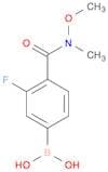 3-FLUORO-4-[(N-METHOXY-N-METHYL)CARBAMOYL]BENZENEBORONIC ACID 98