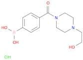 (4-(4-(2-Hydroxyethyl)piperazine-1-carbonyl)phenyl)boronic acid hydrochloride