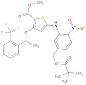 (R)-methyl 5-((2-nitro-5-((pivaloyloxy)methyl)phenyl)amino)-3-(1-(2-(trifluoromethyl)phenyl)ethoxy…
