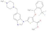 (R)-Methyl 5-(6-((4-Methylpiperazin-1-Yl)Methyl)-1H-Benzo[D]Imidazol-1-Yl)-3-(1-(2-(Trifluoromethy…