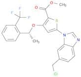 (R)-Methyl 5-(6-(Chloromethyl)-1H-Benzo[D]Imidazol-1-Yl)-3-(1-(2-(Trifluoromethyl)Phenyl)Ethoxy)Th…