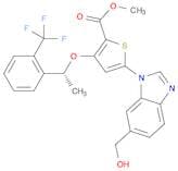 (R)-Methyl 5-(6-(Hydroxymethyl)-1H-Benzo[D]Imidazol-1-Yl)-3-(1-(2-(Trifluoromethyl)Phenyl)Ethoxy)T…