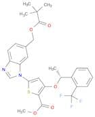 (R)-methyl 5-(6-((pivaloyloxy)methyl)-1H-benzo[d]imidazol-1-yl)-3-(1-(2-(trifluoromethyl)phenyl)et…