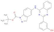 1H-Indazole-1-carboxylic acid, 5-[[2-(3-hydroxyphenyl)-4-quinazolinyl]amino]-, 1,1-dimethylethyl e…