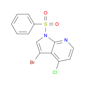 1H-Pyrrolo[2,3-b]pyridine, 3-bromo-4-chloro-1-(phenylsulfonyl)-