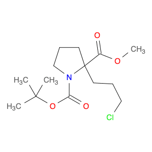 1-tert-Butyl 2-methyl 2-(3-chloropropyl)pyrrolidine-1,2-dicarboxylate
