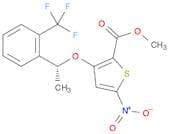 (R)-Methyl 5-nitro-3-(1-(2-(trifluoromethyl)phenyl)ethoxy)thiophene-2-carboxylate