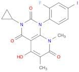 3-Cyclopropyl-1-(2-fluoro-4-iodophenyl)-5-hydroxy-6,8-dimethylpyrido[2,3-d]pyrimidine-2,4,7(1H,3H,…