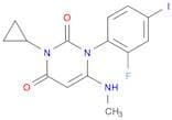 3-Cyclopropyl-1-(2-fluoro-4-iodophenyl)-6-(methylamino)pyrimidine-2,4(1H,3H)-dione