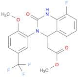 4-Quinazolineacetic acid, 8-fluoro-1,2,3,4-tetrahydro-3-[2-methoxy-5-(trifluoromethyl)phenyl]-2-ox…