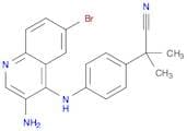2-(4-((3-Amino-6-bromoquinolin-4-yl)amino)phenyl)-2-methylpropanenitrile
