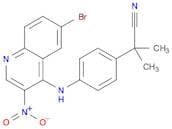 2-(4-((6-Bromo-3-nitroquinolin-4-yl)amino)phenyl)-2-methylpropanenitrile