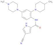 4-Cyano-N-[4-(4-methyl-1-piperazinyl)-2-(4-methyl-1-piperidinyl)phenyl]-1H-pyrrole-2-carboxamide