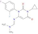Methanimidamide, N'-[1-cyclopropyl-3-(2-fluoro-4-iodophenyl)-1,2,3,6-tetrahydro-2,6-dioxo-4-pyrimi…