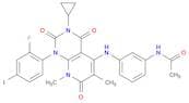 N-(3-(3-cyclopropyl-1-(2-fluoro-4-iodophenyl)-6,8-dimethyl-2,4,7-trioxo-1,2,3,4,7,8-hexahydropyrid…
