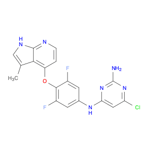 6-CHLORO-N4-[3,5-DIFLUORO-4-[(3-METHYL-1H-PYRROLO[2,3-B]PYRIDIN-4-YL)OXY]PHENYL]-2,4-PYRIMIDINEDIA…