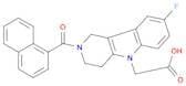 2-(2-(1-Naphthoyl)-8-fluoro-1,2,3,4-tetrahydropyrido[4,3-b]indol-5-yl)acetic acid